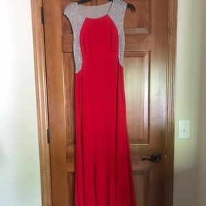 Nordstrom Xscape Red Evening Gown, size 4 petite